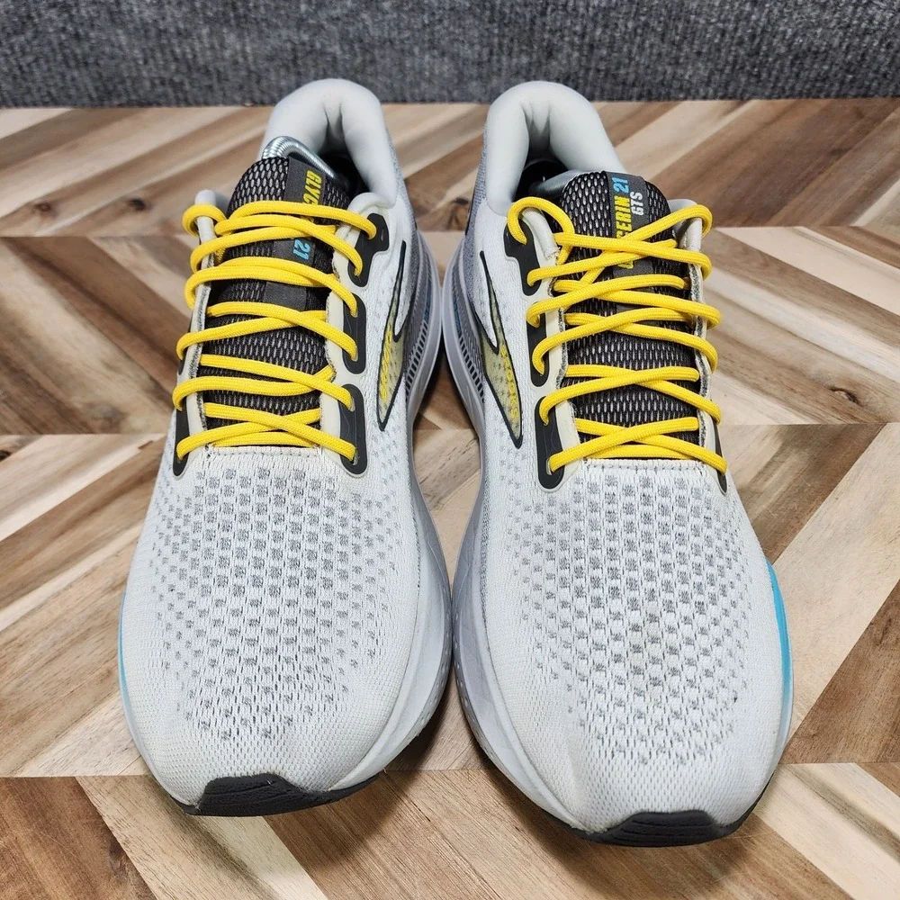 Brooks Glycerin GTS 21 Mens Size 12 D Grey Running Shoes Comfort Sneakers